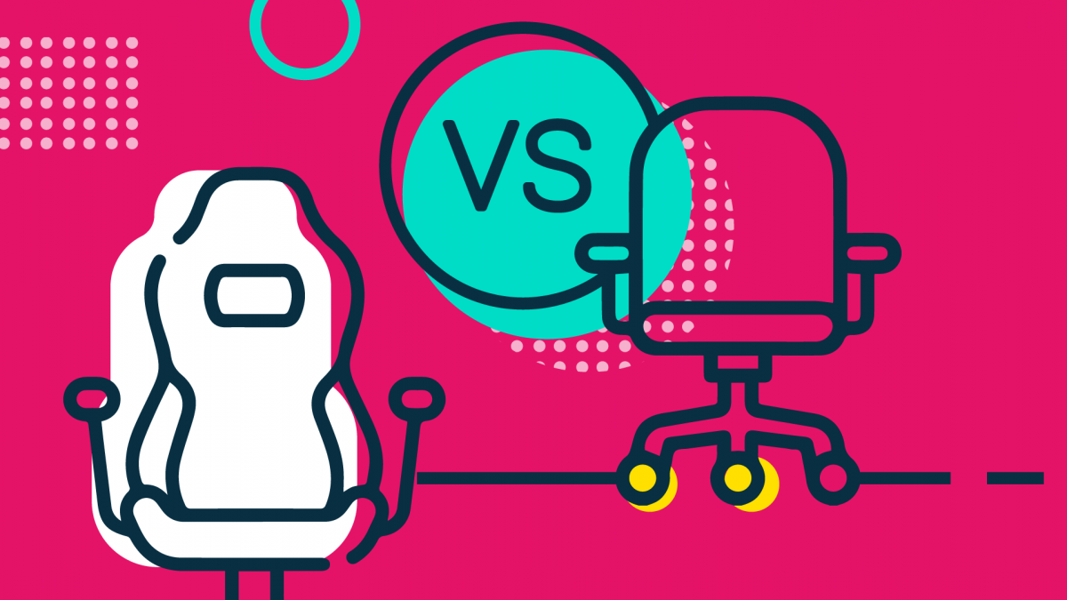 flat-illustracion-sillas-gaming-vs-sillas-oficina